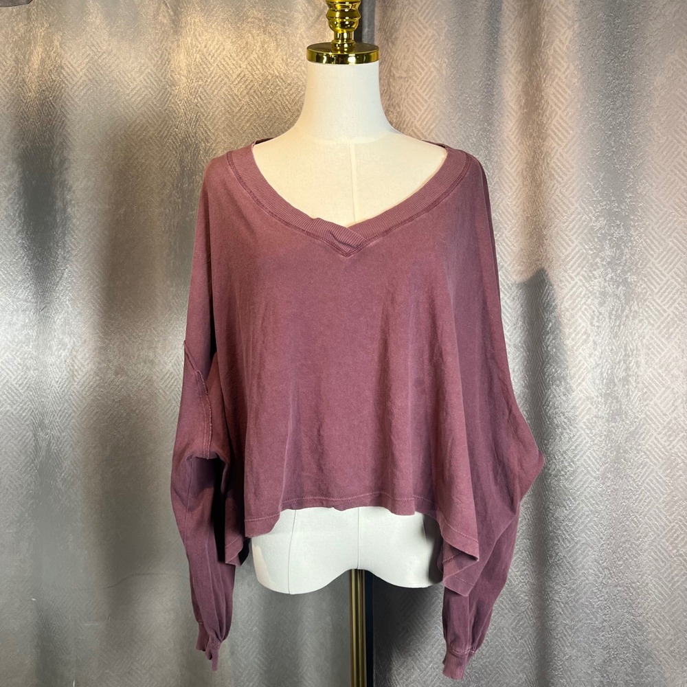 free people Kathy Long Sleeve Blouse Women's Size S